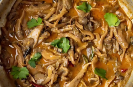 Spiced Oyster Mushroom Curry